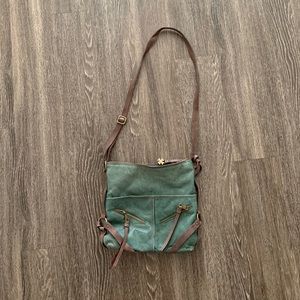 Lucky Brand green leather purse